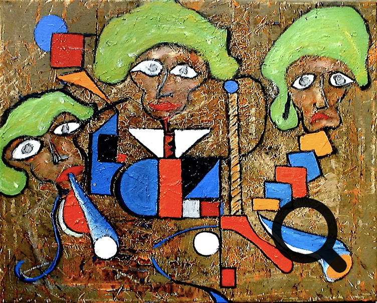 Cabinett oil/linen 40x50cm. 1999