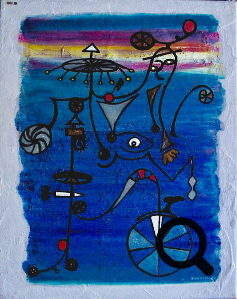 ModernTime oil/linen 40x50cm. 1998