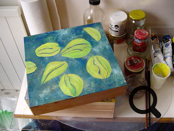 wooden boxes Oil Art