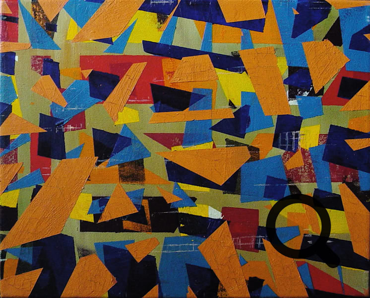 Mosaic oil/linen 40x50cm. 2009