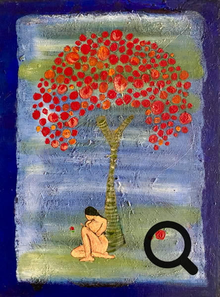 Lyric oil/linen 30x40cm. 1999