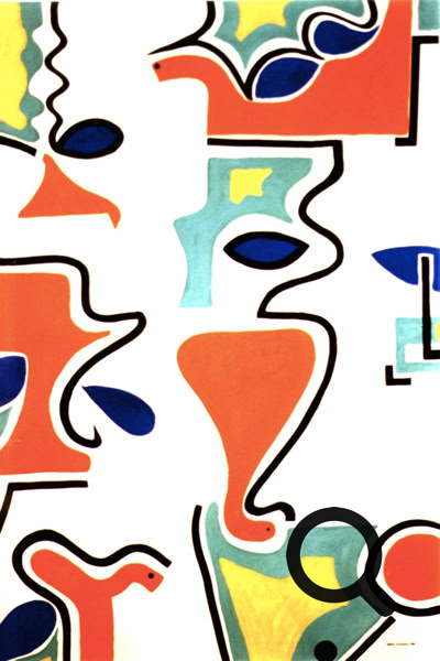 Linea oil/linen 120x60cm 1999